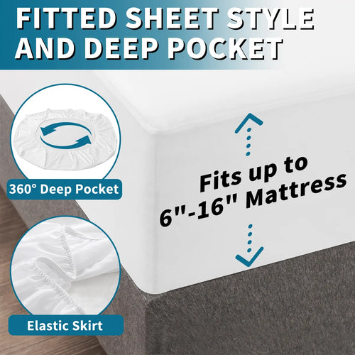 AGALI 2-Pack Twin Mattress Protector, Hypoallergenic Waterproof Cover, Noiseless & Breathable, Fits 6-16 Inch Deep Pockets, Machine Washable