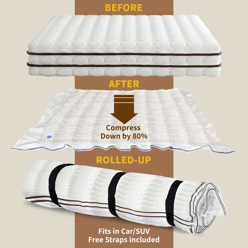 AGALI Twin / Twin XL Mattress Vacuum Bag for Moving & Storage, Airtight, Reusable, Durable Mattress Compression Bag