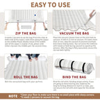 AGALI Twin / Twin XL Mattress Vacuum Bag for Moving & Storage, Airtight, Reusable, Durable Mattress Compression Bag