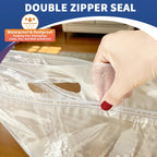 AGALI Large Resealable Plastic Jumbo Storage Bags, 25-Gallon, Pack of 3