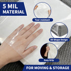 AGALI Heavy Duty Mattress Bag for Moving & Storage, 5 Mil Extra Thick, Fully Sealable Mattress Cover with Overlap Flap, Fits Mattress Up to 14" Thick