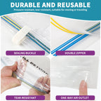 AGALI Compression Vacuum Space Saver Zipper Bags 12 Pack for Food Storage & Organization