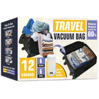 AGALI 12 Pack Space Saver Storage Bags with Electric Pump for Clothes Bedding Comforters
