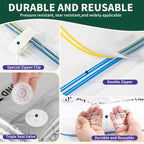 AGALI Vacuum Storage Bags, Airtight Space Saver Bags, 10 Medium Pack for Clothes, Comforters, Blankets, Bedding
