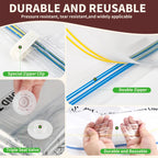 AGALI Vacuum Storage Bags, Airtight Space Saver Bags, 10 Small Pack for Clothes, Comforters, Blankets, Bedding