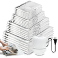 AGALI Vacuum Storage Bags with Electric Pump 30-Pack Space Saver Seal Bags for Clothes Bedding Comforters