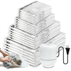 AGALI Vacuum Storage Bags with Electric Pump 30-Pack Space Saver Seal Bags for Clothes Bedding Comforters