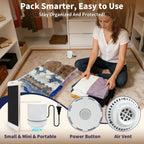 AGALI Vacuum Storage Bags with Electric Pump 30-Pack Space Saver Seal Bags for Clothes Bedding Comforters