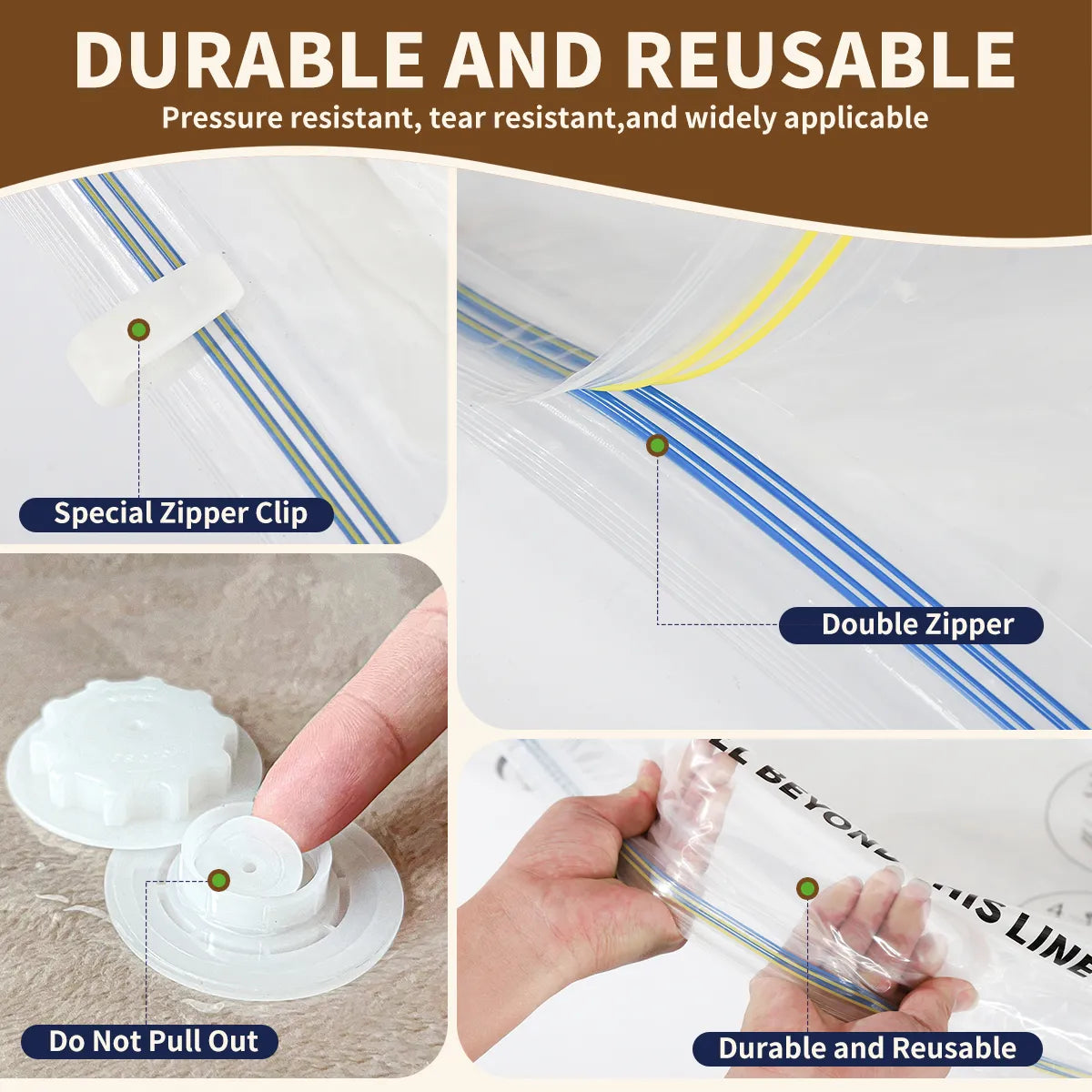 AGALI Vacuum Storage Bags with Electric Pump 30-Pack Space Saver Seal Bags for Clothes Bedding Comforters