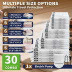 AGALI Vacuum Storage Bags with Electric Pump 30-Pack Space Saver Seal Bags for Clothes Bedding Comforters