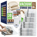 AGALI Vacuum Storage Bags with Electric Pump, 30-Pack Space Saver Seal Bags for Clothes, Bedding, Comforters & More, High-Power Wireless Pump Included, for Home & Travel