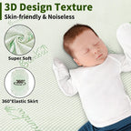 AGALI Waterproof Bamboo Mattress Protector Hypoallergenic Breathable Crib Size 4-13 Inch Pocket 2 Pack