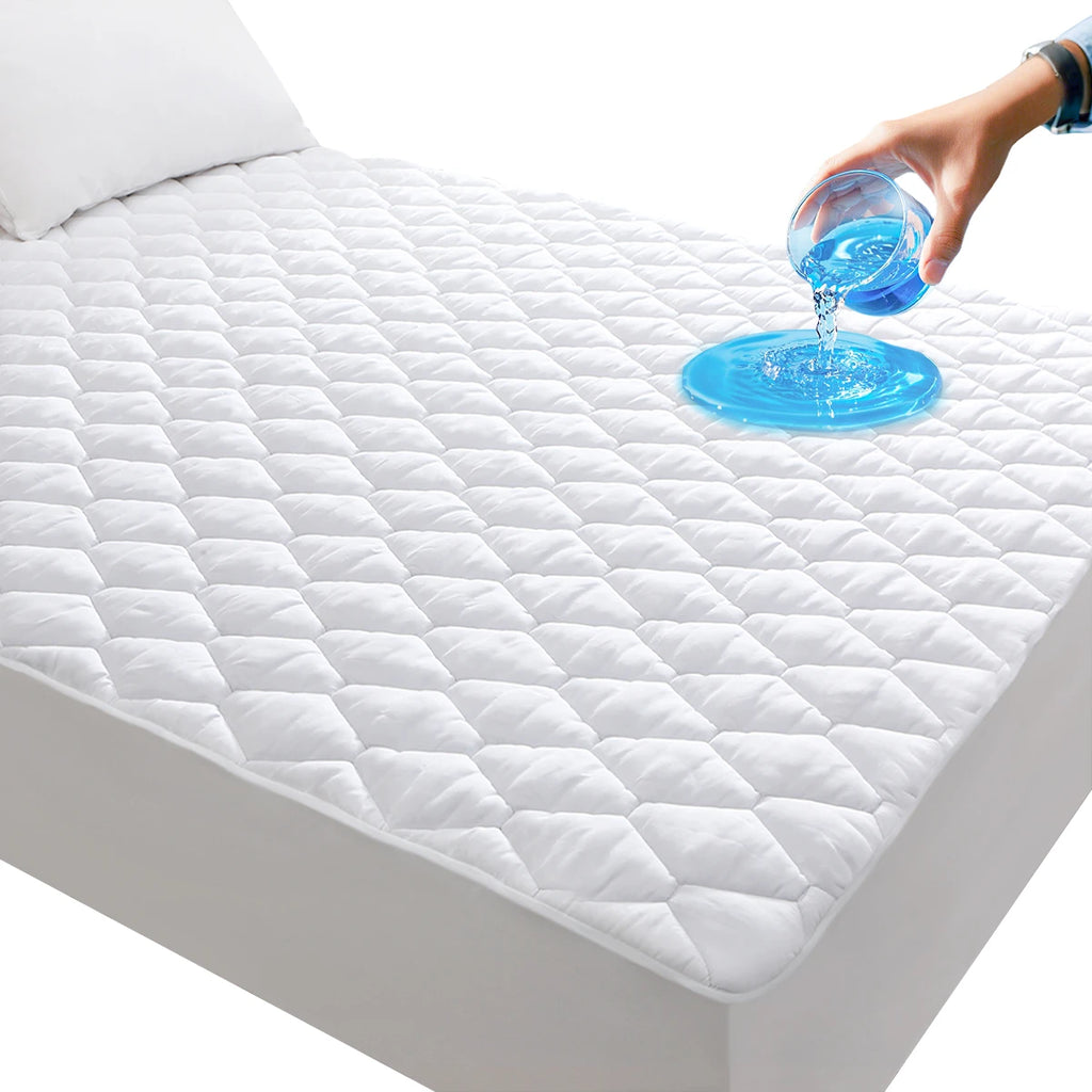 AGALI Waterproof Cooling Mattress Protector, Queen Size Bed Cover with 3D Air Fabric, Fits 6''-18'' Deep Pocket